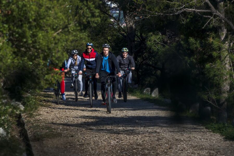 Split: Old Town Guided Bike Tour with Poljud Stadium - Marjan Forest Park beyond the center