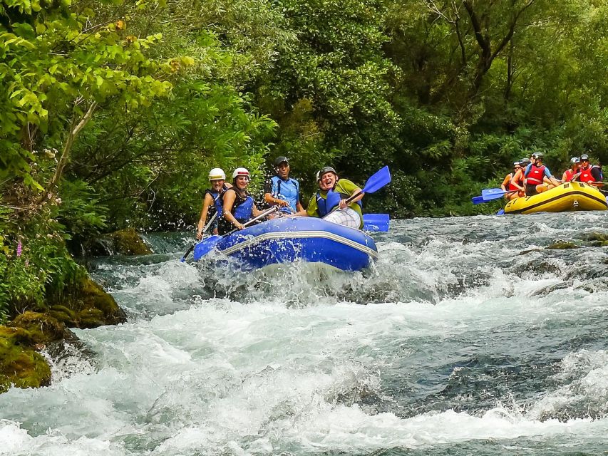 Split/Omiš: Cetina River Rafting with Cliff Jump & Swimming - The swimming stop and the 3 or 6-meter jump