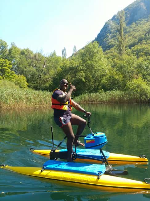 Split/Omiš: Cetina River Water Bike Safari - The break, swims, and return journey