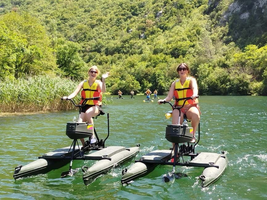 Split/Omiš: Cetina River Water Bike Safari - Leaving Omiš for the Cetina Canyon