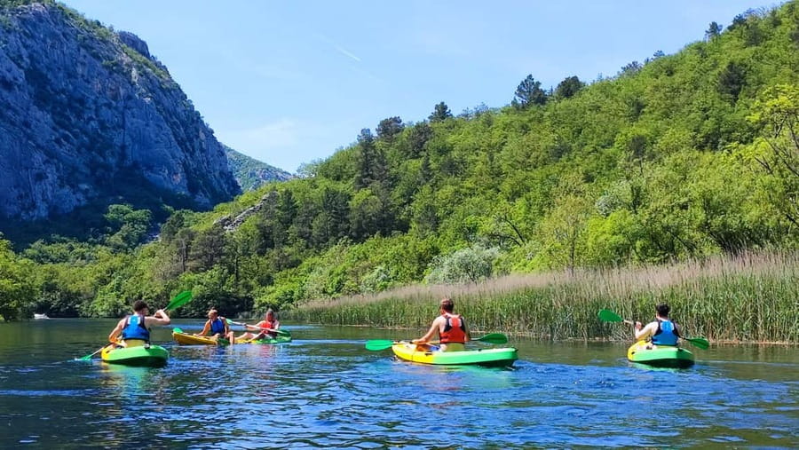Split/Omiš - Guided Kayaking & Snorkeling Tour Cetina River - Paddling downstream for about 90 minutes