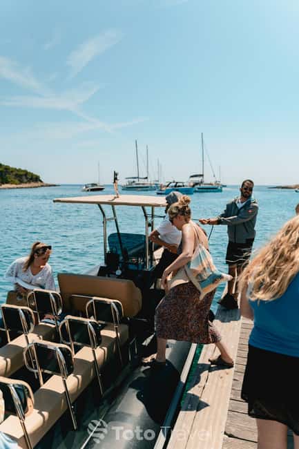 Split/Podstrana: Blue Cave, Hvar & 6 Islands Speedboat Trip - Budikovac Blue Lagoon is the main water stop