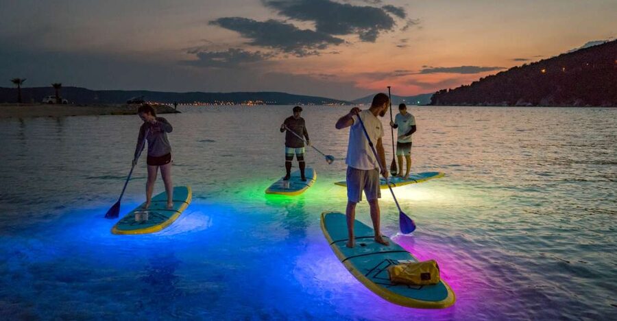 Split: Stand Up Paddleboard Night Glow Tour - Key points at a glance