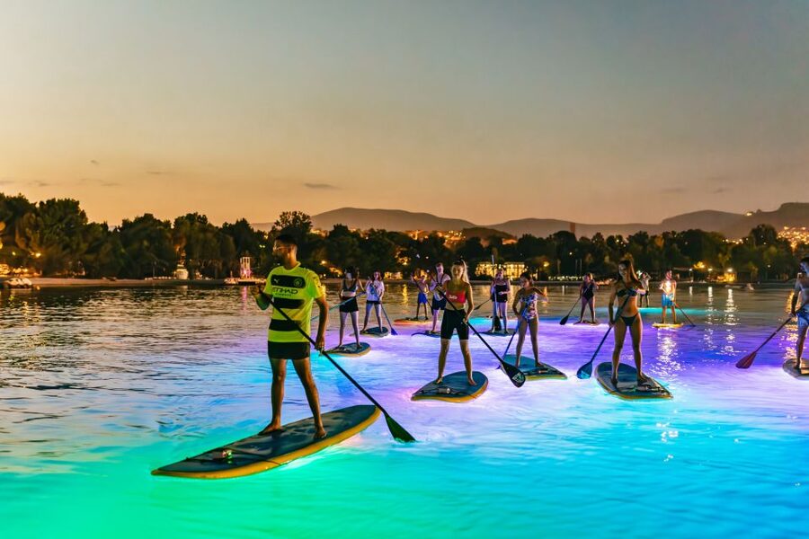 Split: Stand Up Paddleboard Night Glow Tour - From Prilaz Braće Kaliterna to Stobreč