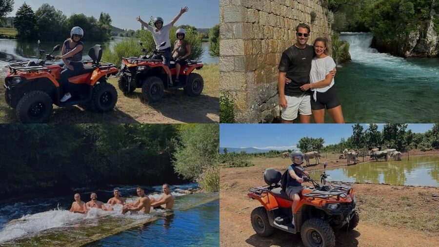 Split: Three Rivers Quad Tour with Swimming - Key points at the three-river meeting point
