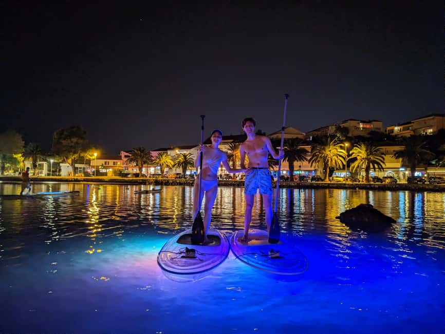 Split: Transparent SUP night Glow tour - A quiet stop at the river oasis