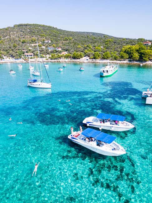 Split/Trogir: Half-Day(5 hours) 3-Island Speedboat Adventure - Blue Lagoon: 90 minutes for swimming and snorkeling
