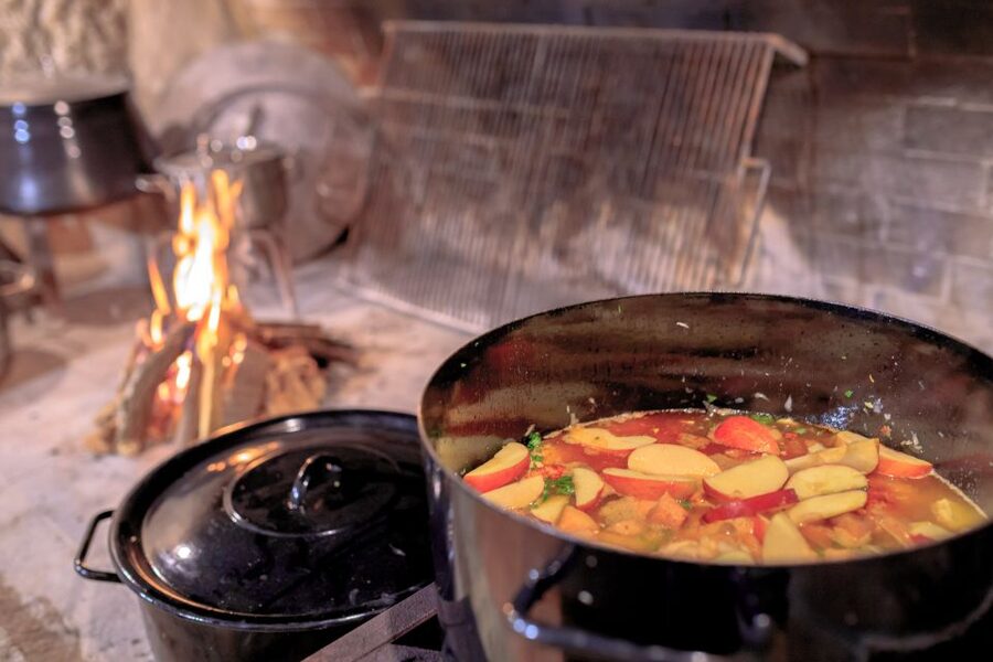 Traditional Dalmatian Cooking Class from Dubrovnik - Cooking beside the family