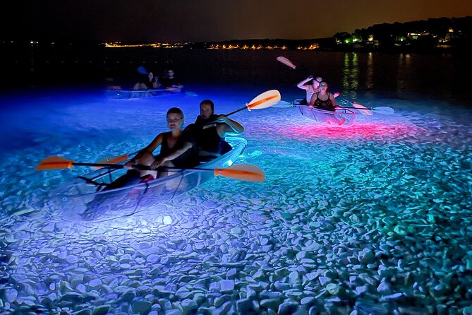Transparent Kayak Night Glow Experience from Pula - Meeting at Verudela and getting ready