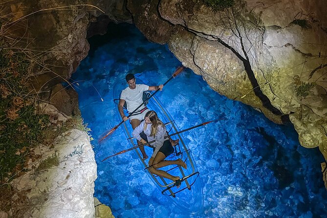 Transparent Kayak Night Glow Experience from Pula - Getting wet, staying comfortable, and judging the effort