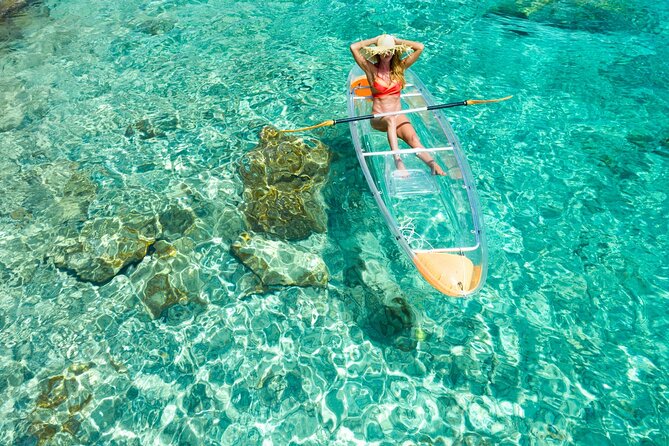 TRANSPARENT KAYAKING or SUP-ing AROUND ISLANDS - Key points at a glance