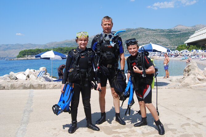 Try Scuba Diving Discovery in Dubrovnik - Entering the water at 1 meter