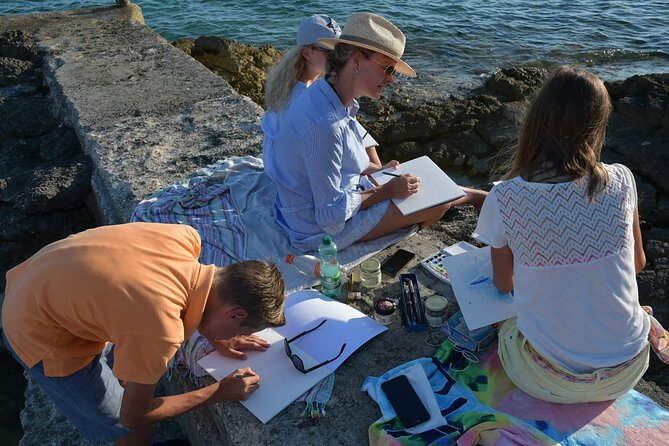 Waves & Watercolors: A Seaside Painting Workshop - Painting by the Adriatic at Cape Verudica
