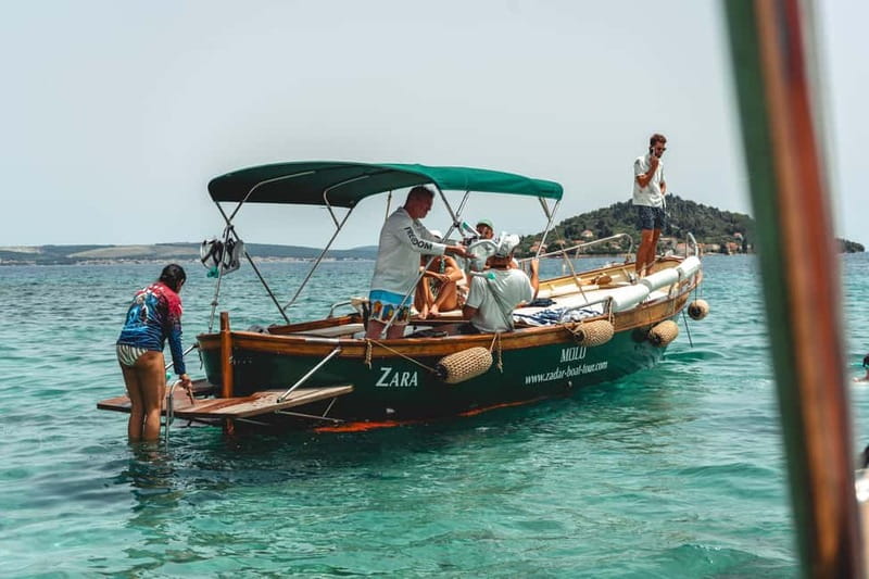 Zadar: 3 Islands Snorkeling Cruise with Prosecco - Leaving Foša Harbor with Zadar at your back