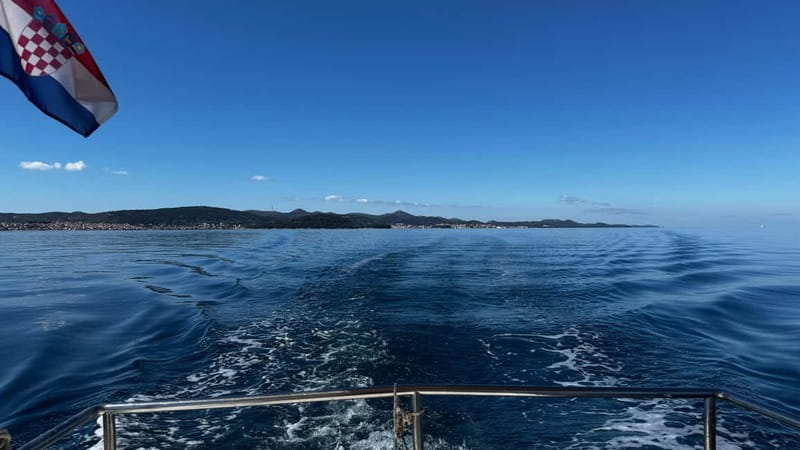 Zadar: Half-day trip wooden boat with drinks - ALL INCLUSIVE - Preko, an hour for coffee and a walk