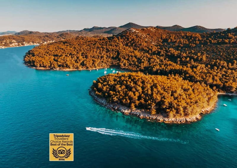 Zadar: Half-day trip wooden boat with drinks - ALL INCLUSIVE - One quiet hour on Ošljak