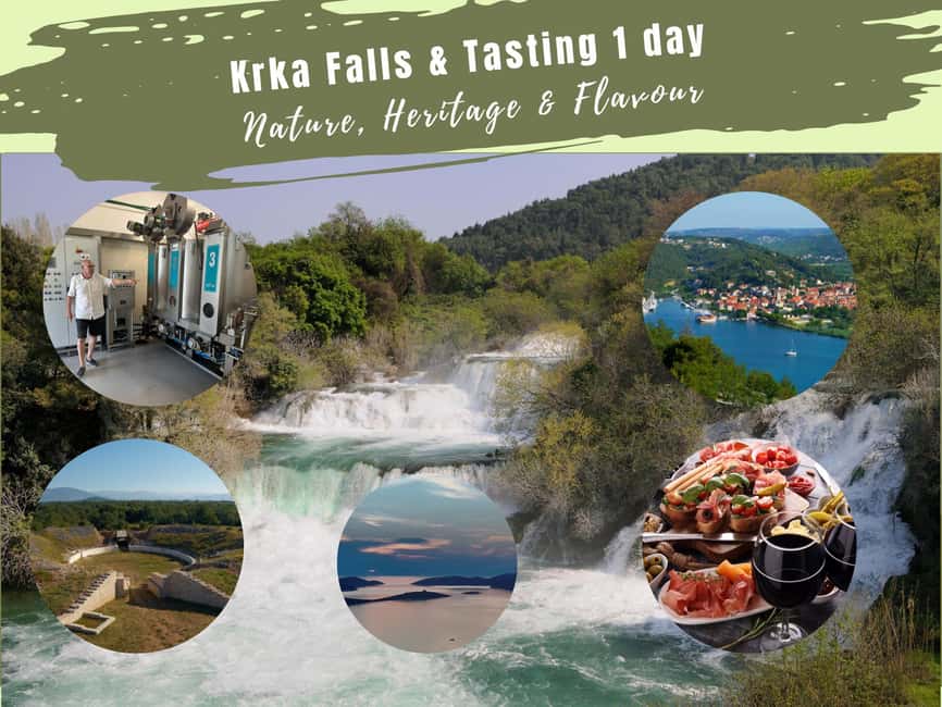 Zadar: Krka falls, olive mill, lunch, oil & wine tasting - A Dalmatian lunch with local wine
