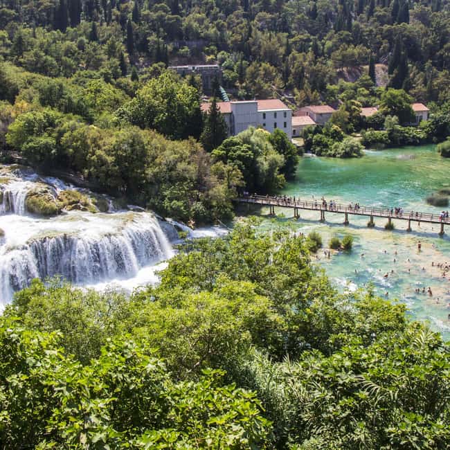 Zadar: Krka falls, olive mill, lunch, oil & wine tasting - Benkovac Castle and the return through northern Dalmatia